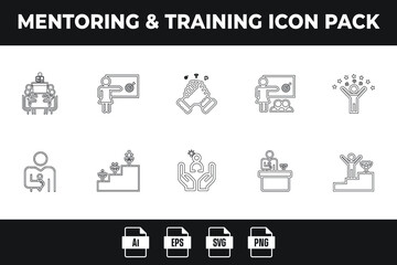 Mentoring & Training Icon Pack-2