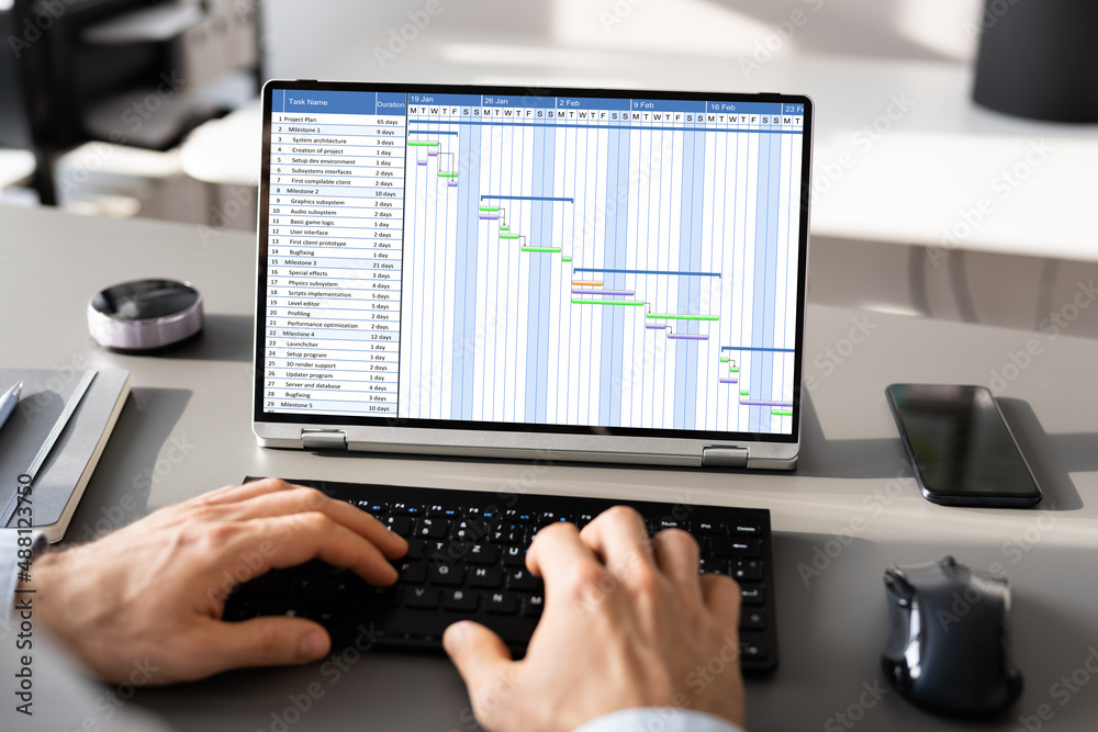 Poster gantt gantt software project