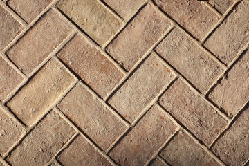ancient italian brick floor pattern