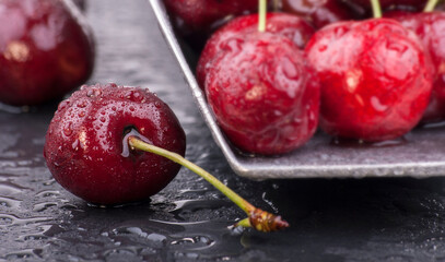 Kirschen in Nahaufnahme