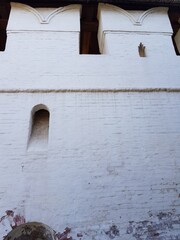 White walls of a medieval fortress