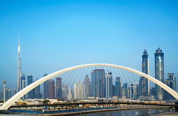 Beautiful view of Dubai water canal