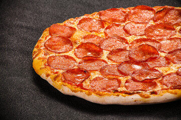 Italian traditional Pizza with pepperoni