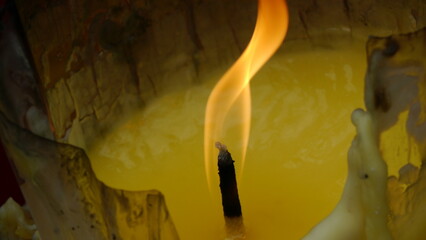 flame on candle