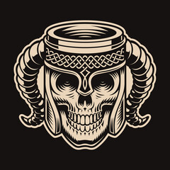 beer skull cup