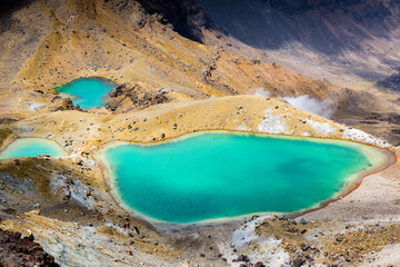 Emerald Lakes, Tongariro National Park, New Zealand