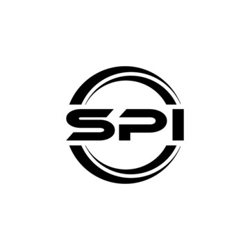 SPI letter logo design with white background in illustrator, vector logo modern alphabet font overlap style. calligraphy designs for logo, Poster, Invitation, etc.
