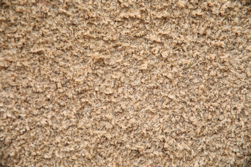 Beige background texture of hard carpet close up