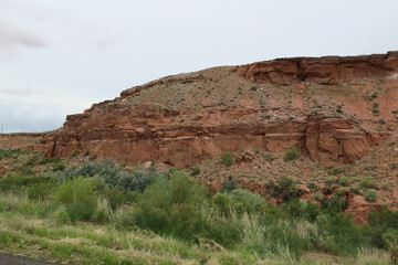 Monument Valley, Arizona, Utah, USA, Sentinel Mesa, West Mitten Butte, East Mitten Butte Merrick Butte
