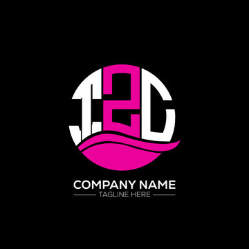 TZC logo monogram isolated on circle element design template, TZC letter logo design on black background.TZC creative initials letter logo concept.  TZC letter design.