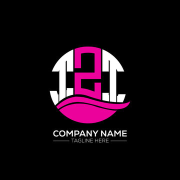 TZT logo monogram isolated on circle element design template, TZT letter logo design on black background.TZT creative initials letter logo concept.  TZT letter design.