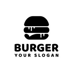 simple burger logo design