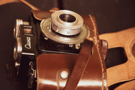 Ukraine Dnepr 19.02.2022 - Camera Smena - USSR 1952, a collection of Soviet cameras