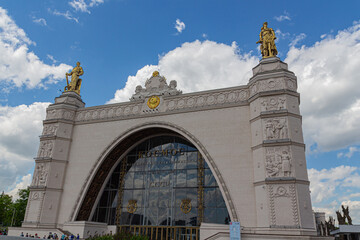 MOSCOW, RUSSIA - May 16, 2021: View to the Kosmos pavilion in EANE © topolov_nick