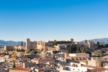 Fototapeta na wymiar View of the old town of Tortosa, Catalonia, Tarragona, Spain.