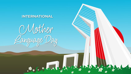 21 February international mother language day social media post design