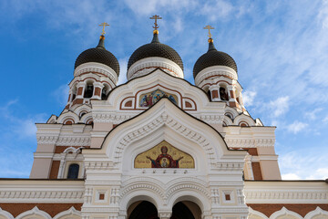 Tallin Old Town. Alexander Nevsky Cathedral. Tallin the capital of Estonia. Baltic states. Europe.