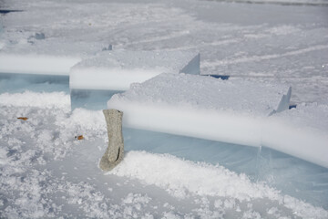 Eisbl&ouml;cke am Wei&szlig;ensee