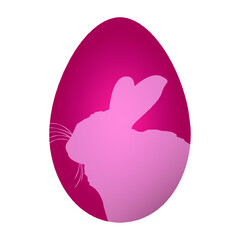 Easter egg with bunny