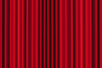 Theatrical red dramatic curtains, theatrical classical drapery. Circus and cinema, illustration
