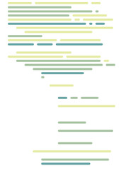 Code on screen vector illustration, flat cartoon coding lines simulation