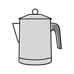 percolator coffee make equipment color icon vector illustration