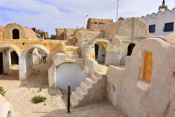 Ksar Hadada, Filming Location, Tatooine, Tatawin, Tunisia, Ghomrassen, - obrazy, fototapety, plakaty