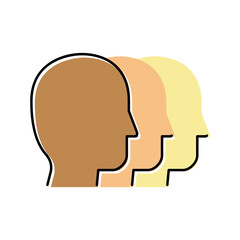 skin color color icon vector illustration