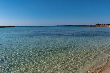 Fototapeta na wymiar Der Ayia Thekla Beach in Ayia Napa, Famagusta auf Zypern