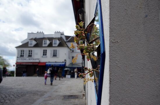 Art de rue dans le quartier de Montmartre à Paris 