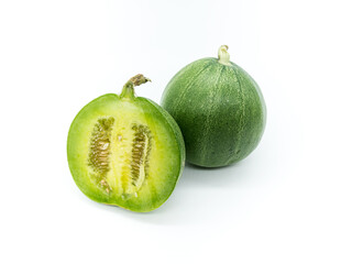 잘 익은 목색의 머스크 멜론