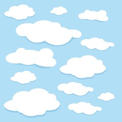 Fototapeta premium cloud pattern background vector design