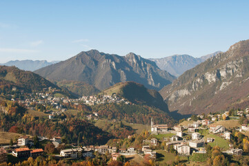 Zambla Bassa Skyline. Alpine Village View