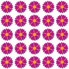 Colored Flowers Pattern