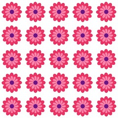 Colored Flowers Pattern