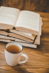 World Book Day. Book background. Selective focus