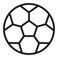 Illustration of Soccer ball design icon