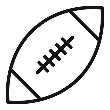 Illustration of Rugby ball design icon