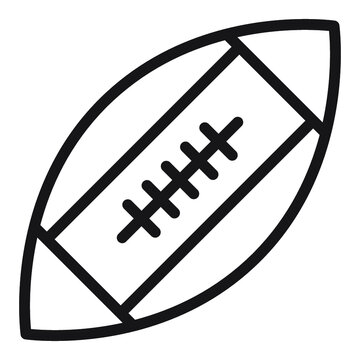 Illustration of Rugby ball design icon