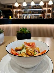 grilled chicken caesar, chicken salad