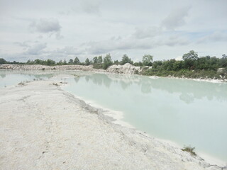 Kaolin Lake, Bangka Belitung, Indonesia