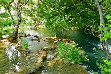 Croatia; Sibenik - september 5  2021 : picturesque National Park of  Krka