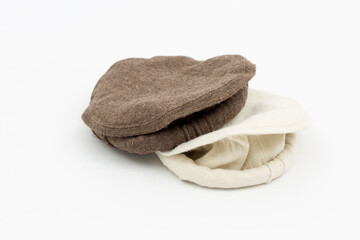afghan hats on a white background