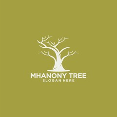 Tree logo vector various tree logos with lush leaves symbol of the power of fertility and hope tree, 