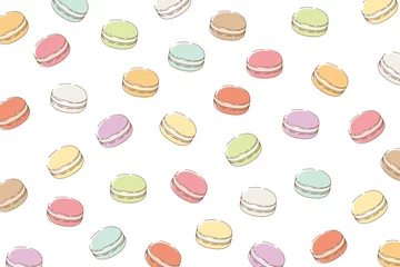 Stickers pour porte Macarons マカロン　模様