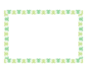 artistic creative green border