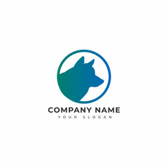 Wolf logo vector design template