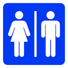 toilet sign in the public, restroom or bathroom icon, washroom and wc for the people, gender sign of male and female