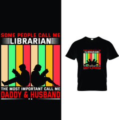 LIBRARIAN Husband T-Shirt Design