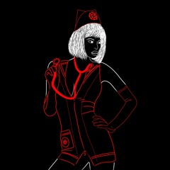 illustration fantasmes bdsm, bondage and sadomasochisme. Domination et soumission